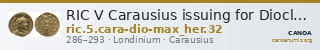 RIC V Carausius issuing for Diocletian/Maximian 32 — CANOA