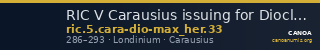 RIC V Carausius issuing for Diocletian/Maximian 33 — CANOA