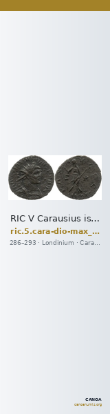 RIC V Carausius issuing for Diocletian/Maximian 34 — CANOA