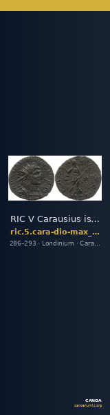RIC V Carausius issuing for Diocletian/Maximian 34 — CANOA