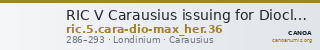 RIC V Carausius issuing for Diocletian/Maximian 36 — CANOA