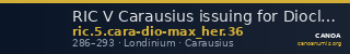 RIC V Carausius issuing for Diocletian/Maximian 36 — CANOA