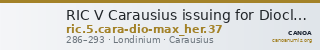 RIC V Carausius issuing for Diocletian/Maximian 37 — CANOA