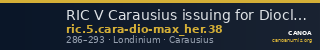 RIC V Carausius issuing for Diocletian/Maximian 38 — CANOA