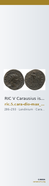 RIC V Carausius issuing for Diocletian/Maximian 39 — CANOA