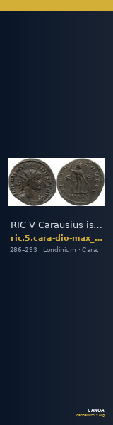 RIC V Carausius issuing for Diocletian/Maximian 39 — CANOA