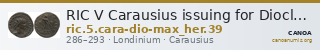 RIC V Carausius issuing for Diocletian/Maximian 39 — CANOA