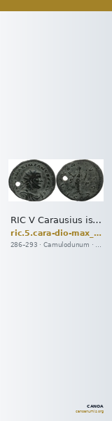 RIC V Carausius issuing for Diocletian/Maximian 42 — CANOA