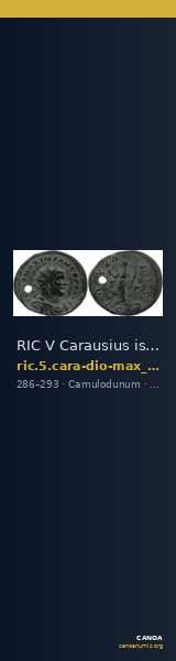 RIC V Carausius issuing for Diocletian/Maximian 42 — CANOA