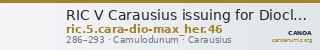 RIC V Carausius issuing for Diocletian/Maximian 46 — CANOA