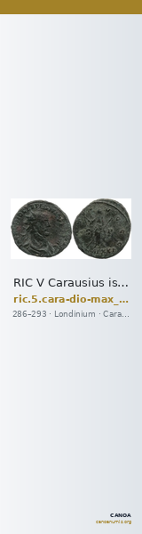 RIC V Carausius issuing for Diocletian/Maximian 6 — CANOA