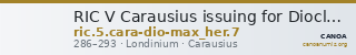 RIC V Carausius issuing for Diocletian/Maximian 7 — CANOA
