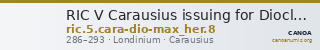 RIC V Carausius issuing for Diocletian/Maximian 8 — CANOA