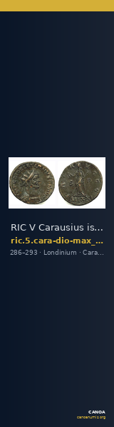 RIC V Carausius issuing for Diocletian/Maximian 9 — CANOA