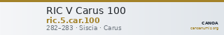 RIC V Carus 100 — CANOA