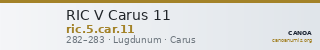 RIC V Carus 11 — CANOA