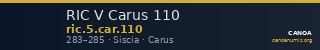RIC V Carus 110 — CANOA