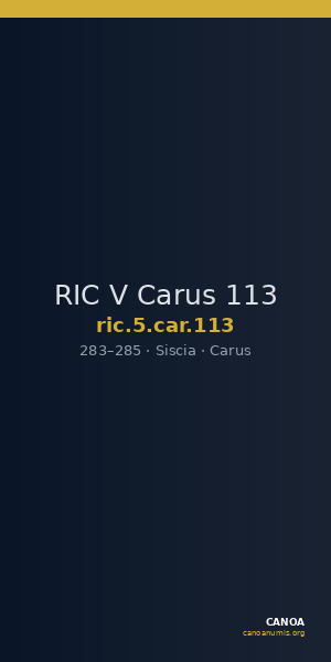 RIC V Carus 113 — CANOA