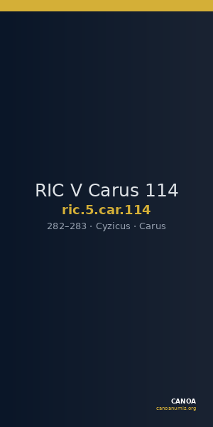 RIC V Carus 114 — CANOA