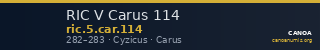 RIC V Carus 114 — CANOA