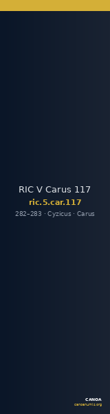 RIC V Carus 117 — CANOA