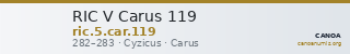 RIC V Carus 119 — CANOA