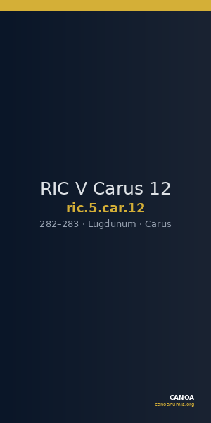 RIC V Carus 12 — CANOA
