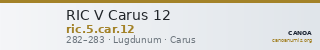 RIC V Carus 12 — CANOA