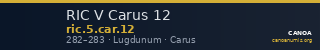 RIC V Carus 12 — CANOA