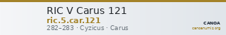 RIC V Carus 121 — CANOA