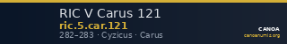 RIC V Carus 121 — CANOA