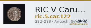 RIC V Carus 122 — CANOA