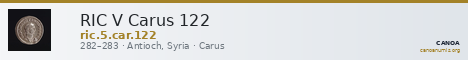 RIC V Carus 122 — CANOA