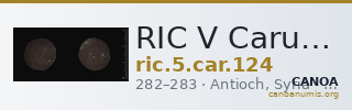RIC V Carus 124 — CANOA