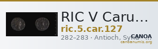 RIC V Carus 127 — CANOA