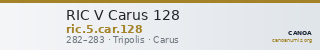 RIC V Carus 128 — CANOA