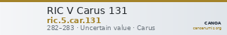 RIC V Carus 131 — CANOA