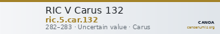 RIC V Carus 132 — CANOA