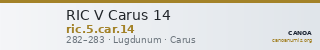 RIC V Carus 14 — CANOA