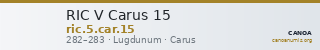 RIC V Carus 15 — CANOA