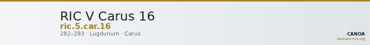 RIC V Carus 16 — CANOA