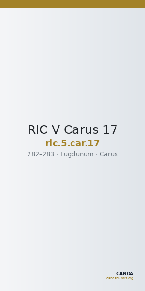 RIC V Carus 17 — CANOA