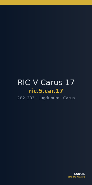 RIC V Carus 17 — CANOA