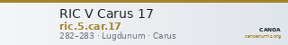 RIC V Carus 17 — CANOA