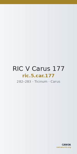 RIC V Carus 177 — CANOA