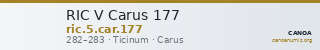 RIC V Carus 177 — CANOA