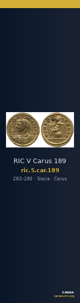 RIC V Carus 189 — CANOA