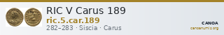 RIC V Carus 189 — CANOA