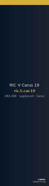 RIC V Carus 19 — CANOA