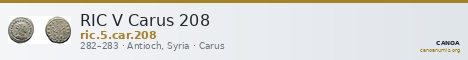 RIC V Carus 208 — CANOA
